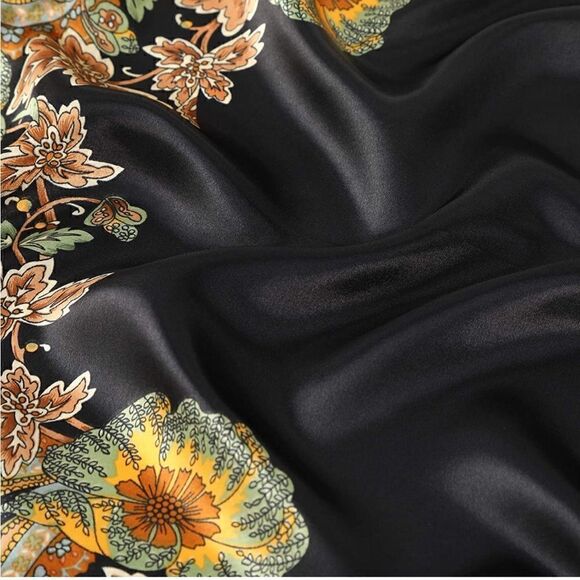 2 piece silky scarf set